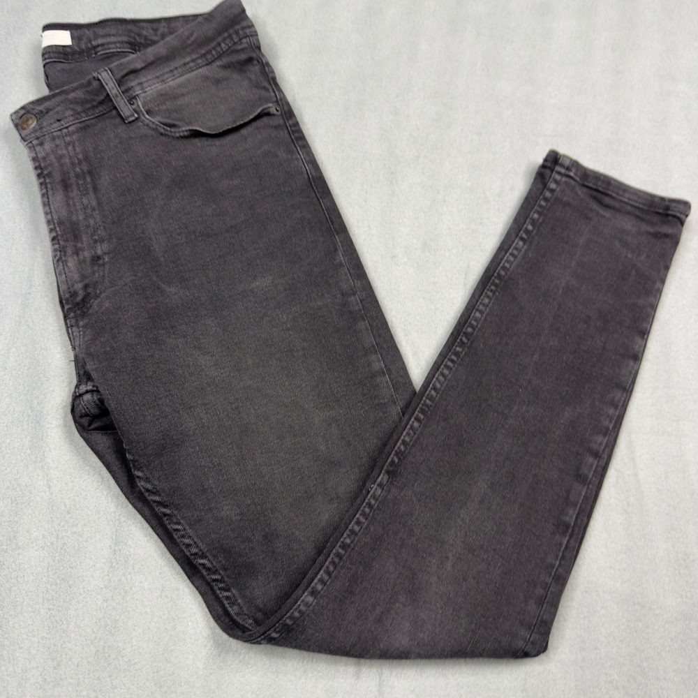 Zara Man Skinny Jeans Mens 34 Faded Black Denim Slim Fit Five Pocket Pants